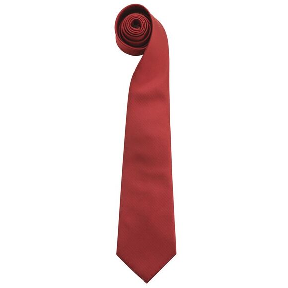 Premier Mens Fashion Colors Work Clip On Tie (Pack of 2) / Burgundy